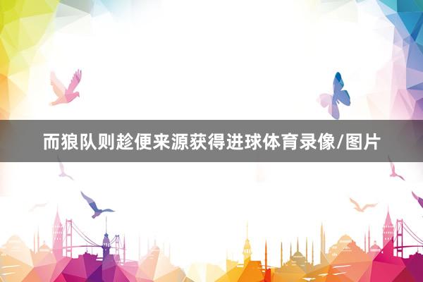 而狼队则趁便来源获得进球体育录像/图片