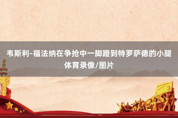 韦斯利-福法纳在争抢中一脚蹬到特罗萨德的小腿体育录像/图片