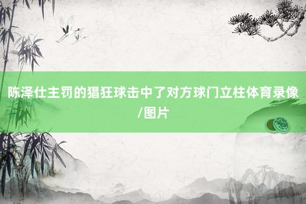 陈泽仕主罚的猖狂球击中了对方球门立柱体育录像/图片