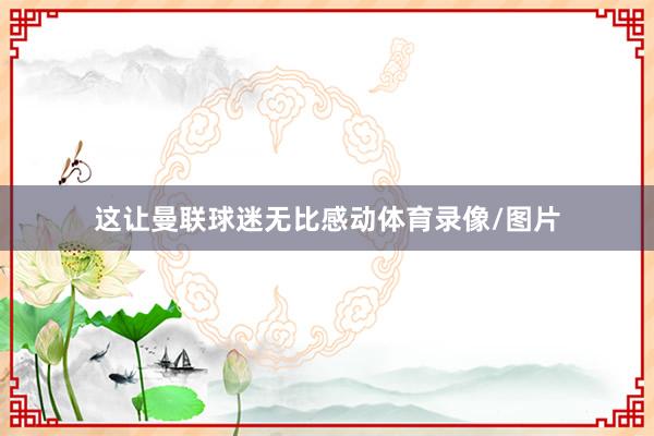 这让曼联球迷无比感动体育录像/图片