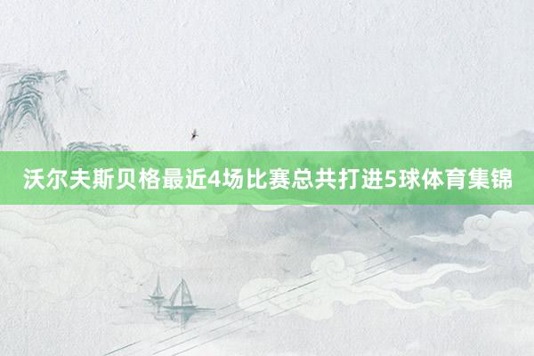 沃尔夫斯贝格最近4场比赛总共打进5球体育集锦