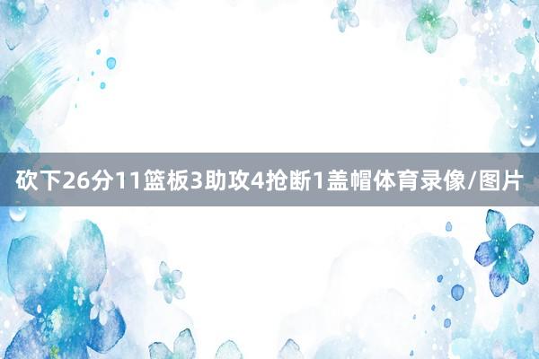 砍下26分11篮板3助攻4抢断1盖帽体育录像/图片