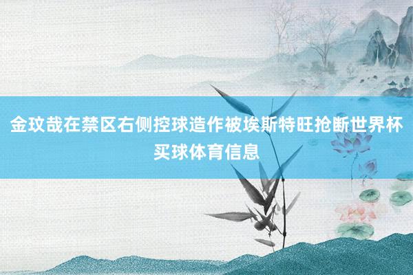 金玟哉在禁区右侧控球造作被埃斯特旺抢断世界杯买球体育信息