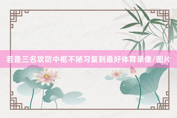 若是三名攻防中枢不陋习复到最好体育录像/图片