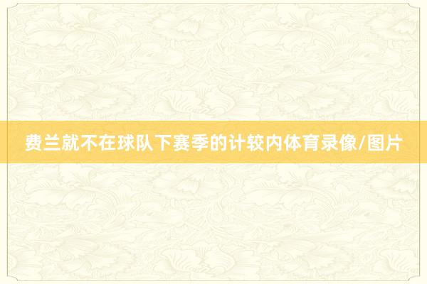 费兰就不在球队下赛季的计较内体育录像/图片