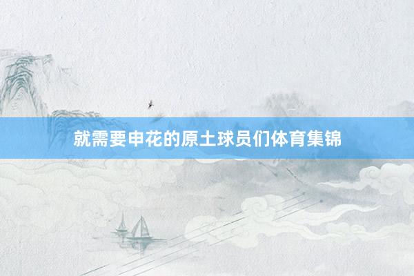 就需要申花的原土球员们体育集锦